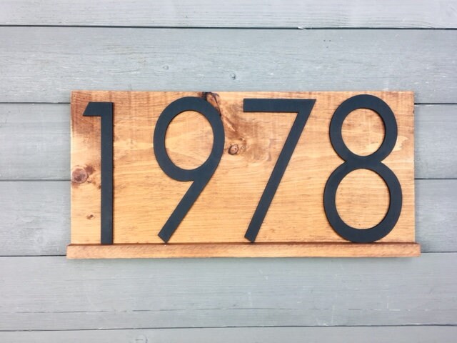 Birchwood Large Address Plaque, Big Address Sign, Personalized House Number Address Numbers Outside Home, Yard Address Sign, Door Numbers