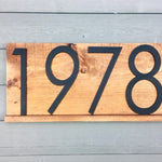 Birchwood Large Address Plaque, Big Address Sign, Personalized House Number Address Numbers Outside Home, Yard Address Sign, Door Numbers
