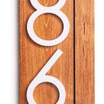 Laurel Vertical Address Sign for House, Modern Address Plaque, House Numbers for Outside, Large Address Numbers, Personalized  ddress