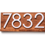 Delmar Custom Modern Address Plaque: Personalized Door Sign for Stylish Home Decor