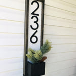Fairview Wall Planter Outside, Address Sign For House, House Number Sign, Porch Planter, Holiday Planter, Succulent Planter, Address Plaque