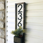 Fairview Wall Planter Outside, Address Sign For House, House Number Sign, Porch Planter, Holiday Planter, Succulent Planter, Address Plaque