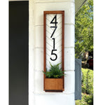 Fairview Vertical Address Sign Planter, House Number, House Number Sign, Address Sign, Address Plaque Personalized Numbers Sign, Housewarm