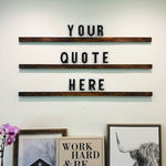 XL LETTERBOARD | No Place Like Home | Letter Ledge | Statement Shelf | Wood letter board | oversized memo board | letter ledge | farmhouse