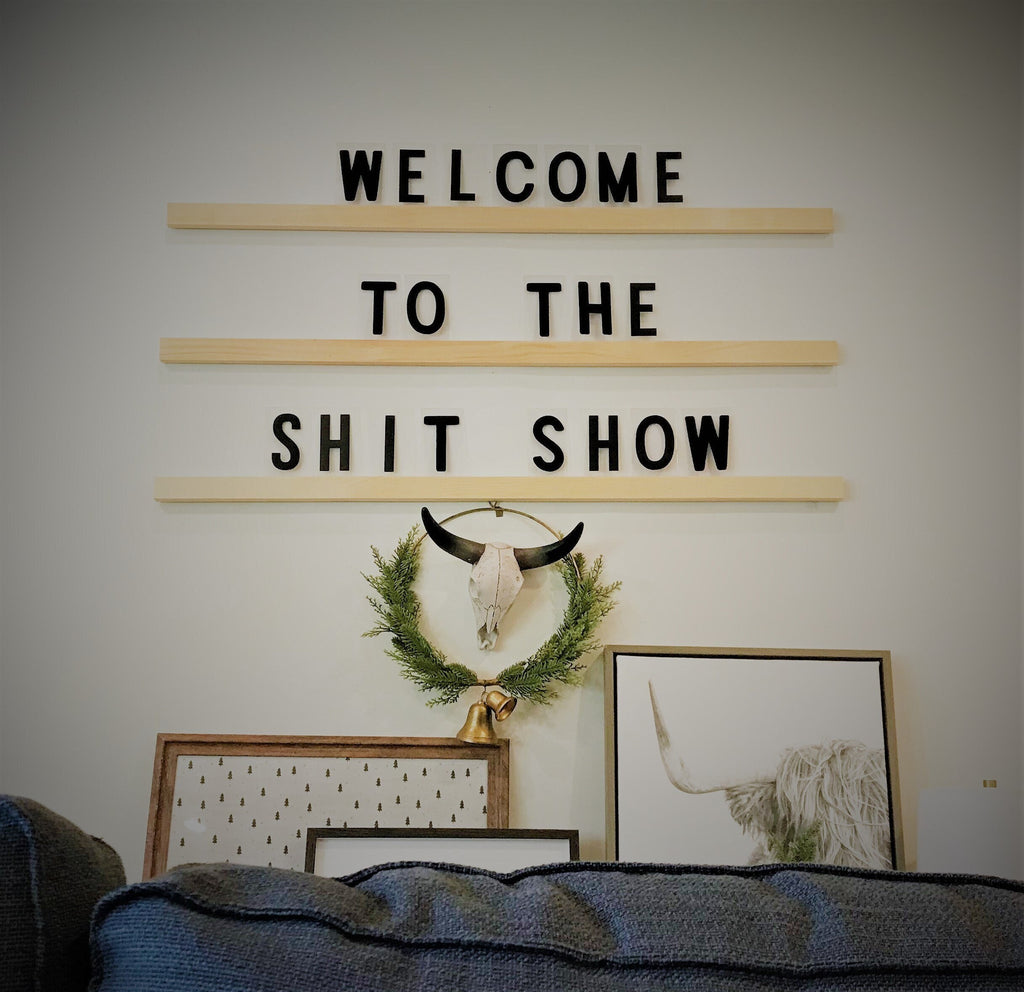 XL LETTERBOARD, Funny quote sign, funny quotes,art funny wall sign, house design, custom quote decor, letter signs, letter board, your quote