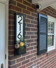 Fairview Porch Sign for House: Fall Wall Decor with Charming Address Sign House Numbers, Fall Front Porch Decor, Stylish Sign Planter