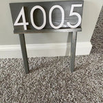 Benson Functional Art for Your Yard - Custom Address Sign, a Perfect Gift for Housewarming -Handmade Wooden House Number Plaque