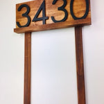 Benson Modern House Number Sign - Elegant Address Marker for Yard - Durable Outdoor Sign for Lawn Decor and Street Number