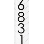 Chesapeake 100% uv & weatherproof vertical address sign, address plaque, address number sign for porch, personalized pvc address sign home
