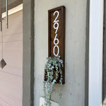 Fairview Vintage Style Hanging Planter with Custom House Numbers - Personalized Front Porch Decor