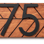 Auburn modern address plaque, personalized address sign, house numbers sign, large address numbers for house, housewarming gift, curb appeal
