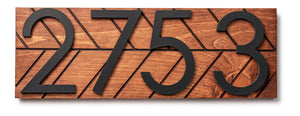 Auburn modern address plaque, personalized address sign, house numbers sign, large address numbers for house, housewarming gift, curb appeal