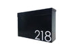 Mailbox, wall mount mailbox, modern mailbox, black mailbox, locking mailbox, custom mailbox, metal mailbox, steel mailbox, mailbox numbers
