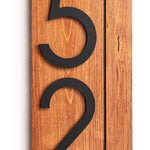 Laurel vertical address sign for house, modern address plaque, house numbers for outside, large address numbers, personalized address sign