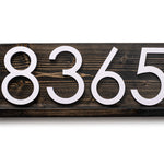 Delmar modern address sign plaque, address sign for house, personalized address plaque for home, large numbers outside, contemporary address
