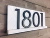 Towson address sign, modern address plaque, large address numbers for outside, personalized house number sign, housewarming gift curb appeal