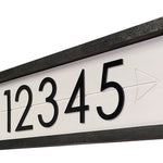 Applegate Large Arrow Address Marker for Modern Homes - Custom Farmhouse Numbers Sign