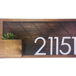 Weston Address Sign House Numbers House Number Plaque House Number Planter Address Sign House Number Sign Address Plaque Horizontal Number