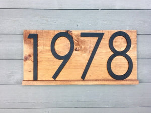 Birchwood Large Address Plaque, Big Address Sign, Personalized House Number Address Numbers Outside Home, Yard Address Sign, Door Numbers