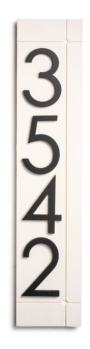 Laurel Vertical Address Sign for House, Modern Address Plaque, House Numbers for Outside, Large Address Numbers, Personalized  ddress