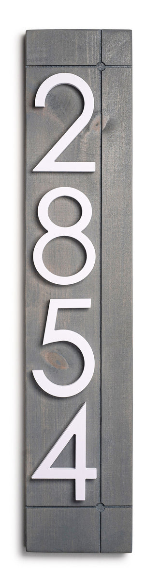 Laurel Vertical Address Sign for House, Modern Address Plaque, House Numbers for Outside, Large Address Numbers, Personalized  ddress