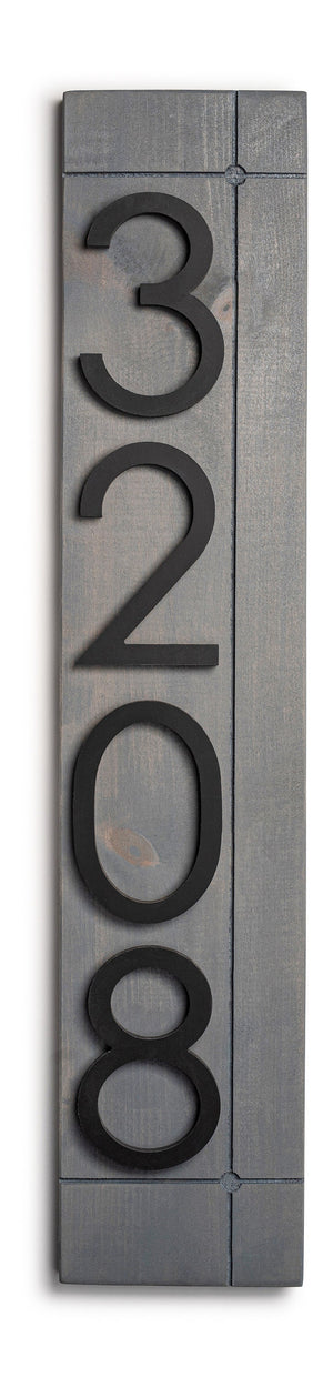 Laurel Vertical Address Sign for House, Modern Address Plaque, House Numbers for Outside, Large Address Numbers, Personalized  ddress