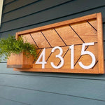 Weston Address Sign House Numbers House Number Plaque House Number Planter Address Sign House Number Sign Address Plaque Horizontal Number