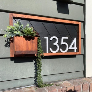 Weston Address Sign House Numbers House Number Plaque House Number Planter Address Sign House Number Sign Address Plaque Horizontal Number