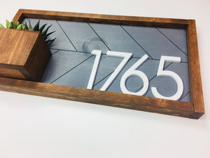 Weston Address Sign House Numbers House Number Plaque House Number Planter Address Sign House Number Sign Address Plaque Horizontal Number