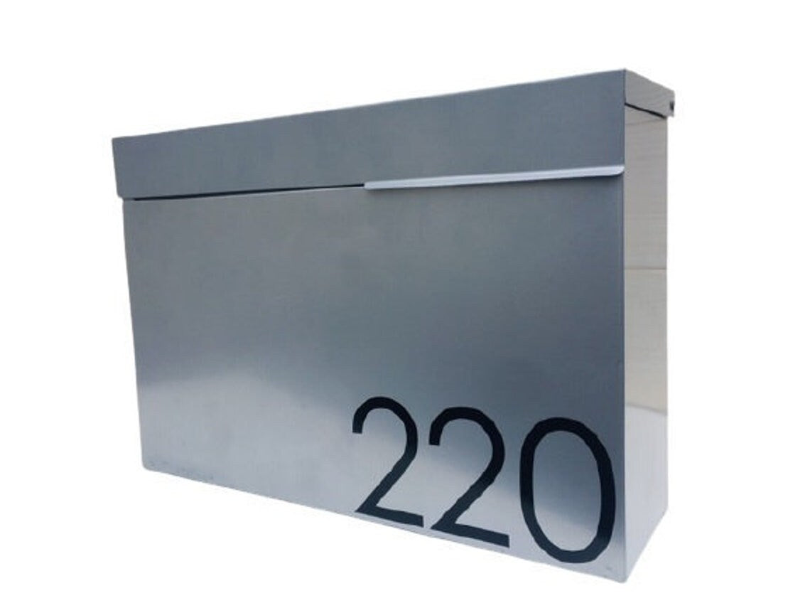 Mailbox, Wall Mounted Mailbox, Modern Mailbox, Black Mailbox, Locking Mailbox, Custom Mailbox, Metal Mailbox, Steel Mailbox, Mailbox Numbers