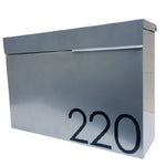 Mailbox, Wall Mounted Mailbox, Modern Mailbox, Black Mailbox, Locking Mailbox, Custom Mailbox, Metal Mailbox, Steel Mailbox, Mailbox Numbers