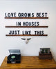 XL LETTERBOARD, Farmhouse Wall Decor, Letter Ledge, Farmhouse Wall Decor Living Room, Farmhouse Sign Quotes, Wall Letter Board, Letterboard