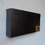 Mailbox, Wall Mount Mailbox, Modern Mailbox, Black Mailbox, Locking Mailbox, Custom Mailbox, Metal Mailbox, Steel Mailbox, Mailbox Numbers