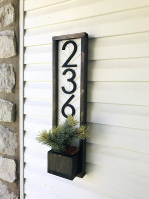 Fairview Wall Planter Outside, Address Sign For House, House Number Sign, Porch Planter, Holiday Planter, Succulent Planter, Address Plaque