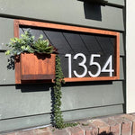 Weston Address Plaque | House Number | Planter Box | Address Sign | Address Plaque | Address Sign | Horizontal Address | House Numbers