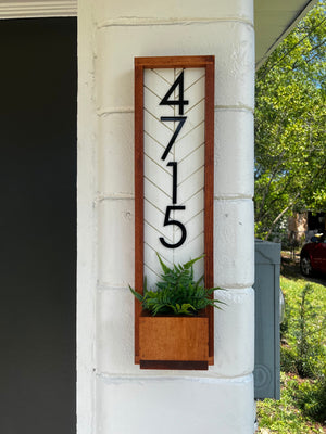 Providence House Number Sign Planter Stake, House Number, House Number Sign, Address Sign, Address Plaque Personalized Sign, Plaque