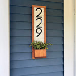 Vienna Shiplap Vertical Address Sign Planter, House Number, House Number Sign, Address Sign, Address Plaque Numbers Sign, Housewarming Gift