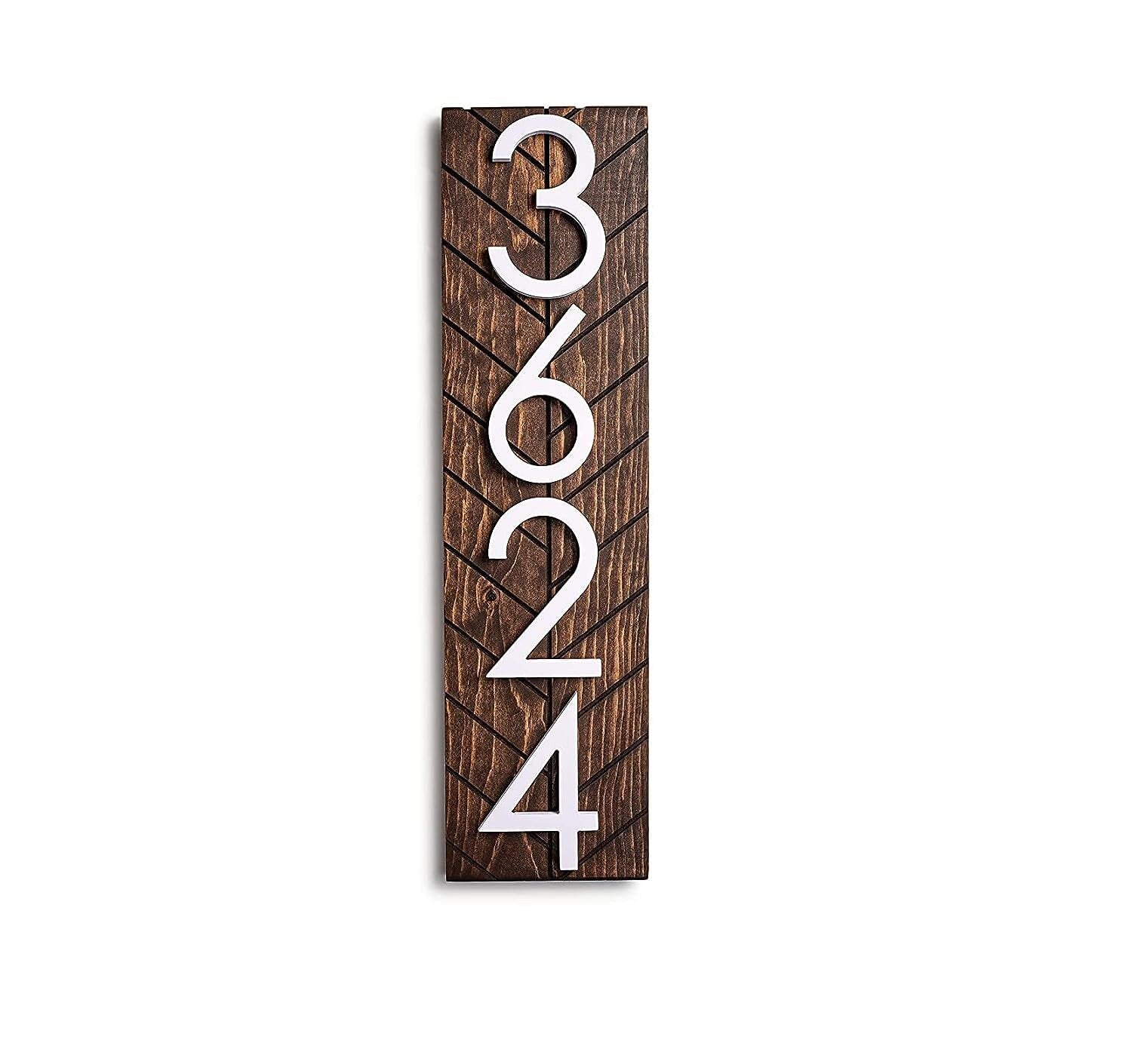Chesapeake Vertical Address Sign, House Number Sign, Number Sign for Yard, Personalized Address Plaque Sign for Home, Address Plaque Sign
