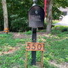 Benson Personalized Lawn Address Sign - Modern House Numbers for Outside - Large Yard Address Plaque with Stakes - Upgrade Your House
