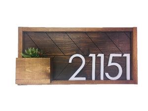 Weston House Sign, House Numbers, Front Porch Sign, House Number Planter, Plaque, New Home Gift, Wedding Gift Personalized Sign Housewarming