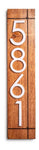 Laurel Large Vertical Address Numbers: Modern House Name Sign for a Personalized Touch