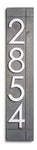 Laurel Large Vertical Address Numbers: Modern House Name Sign for a Personalized Touch