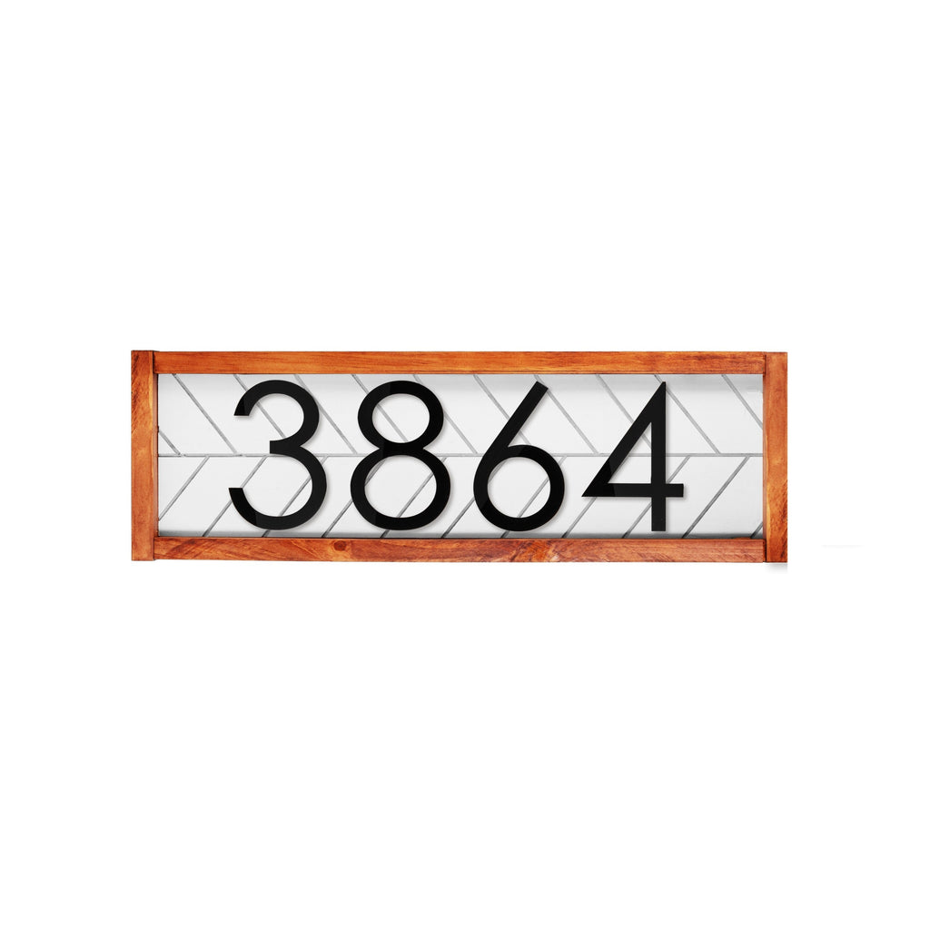 Perry Custom Porch Sign - Stylish House Number Sign for Your Entryway Wall Personalized House Number Sign,Custom Outdoor Wall Art Front Door