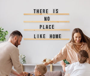 Xl letterboard | no place like home | letter ledge | statement shelf | wood letter board | oversized memo board | letter ledge | farmhouse