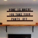 Xl letterboard | no place like home | letter ledge | statement shelf | wood letter board | oversized memo board | letter ledge | farmhouse