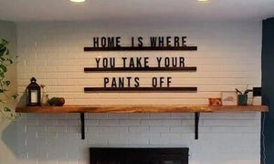 Xl letterboard | no place like home | letter ledge | statement shelf | wood letter board | oversized memo board | letter ledge | farmhouse
