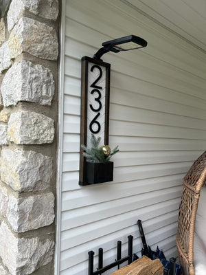 Solar Powered Light for House Numbers - Stylish and Functional Address Lights - With remote control