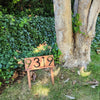 Benson Personalized Address Numbers - Rustic Farmhouse Porch Decor - Housewarming Gift