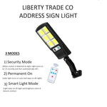 Solar Powered Light for House Numbers - Stylish and Functional Address Lights - With remote control