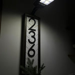 Solar Powered Light for House Numbers - Stylish and Functional Address Lights - With remote control